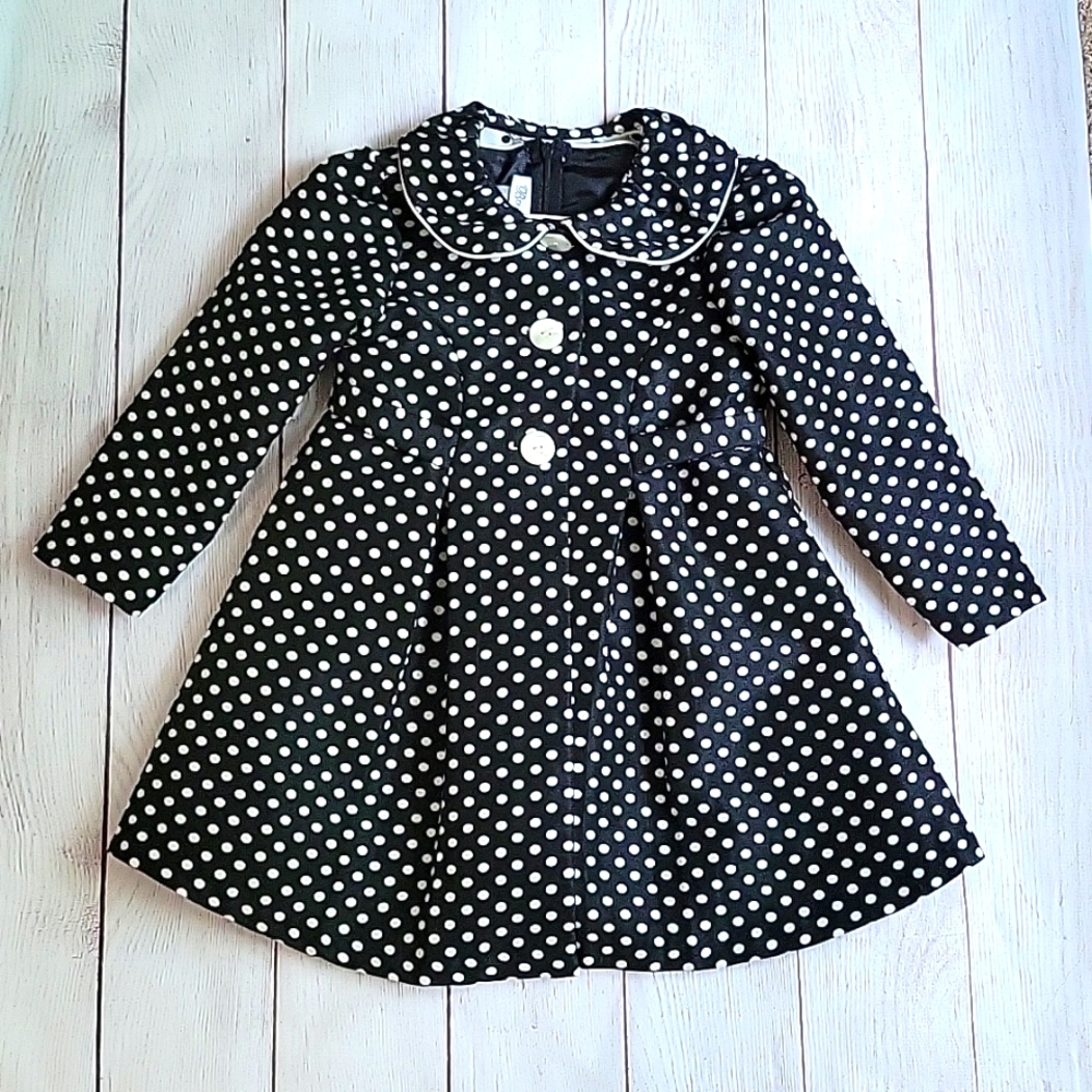 2 in 1 Girls' Bonnie Jean Dress & Coat Set - 4T